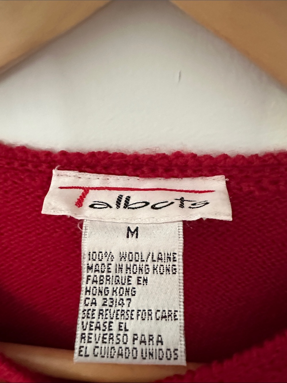 Talbots Red Floral-Embroidered Button Cardigan - Picture 2 of 4